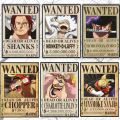 New Updated wanted One Piece Anime Bounty Poster 6pc Set, Anime Poster. 