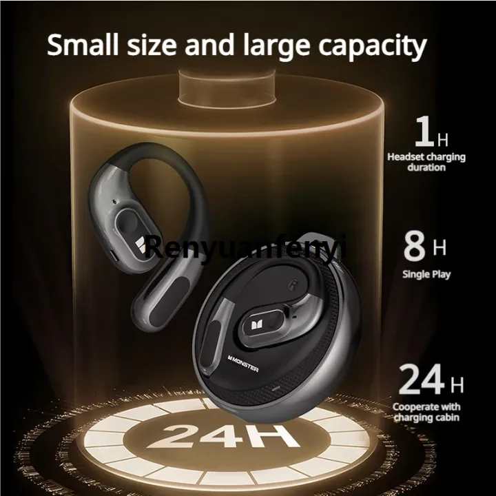 Renyuan%20Monster%20AC330%20Bluetooth%205.4%20Earphones%20OWS%20Wireless%20Headphone%20with%20Bargain%20price%20Mic%20Waterproof%20IPX5%20Call%20Noise%20Reduction%20Earbuds%208H%20Playtime%20%EF%BB%BF%20-%20Image%204