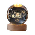 3D Decor Crystal Ball Night Light Starry Lamp Solar System LED Night Light-Solar System. 