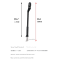 10X Aluminum Alloy Quick Release Road Bicycle Side Kickstand Mountain Bike Support Kick Stand Foot Brace. 
