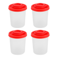 16PCS Salt and Pepper Shakers Moisture Proof Salt Shaker with Red Covers Lids Plastic Airtight Spice Jar Dispenser. 