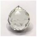 Crystal Glass Ball Feng Shui Vastu with hanging hole Transparent Showpiece / Figure Good Luck / Statue / Gift Item 4.5 CM. 