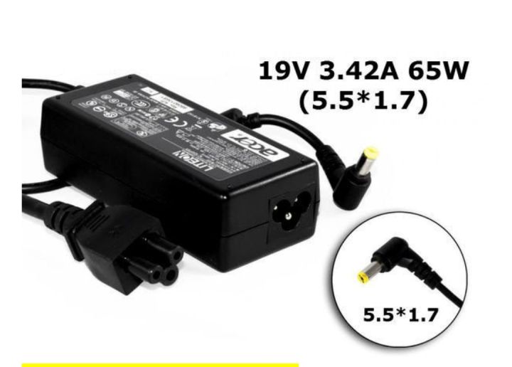 Luxury%201.7-pin%20Acer%2002-1650PA/65VHx1.75.5l%20Origina%20Laptop%20Power%20Adapter%20Charger%2019V3.42A65W%20for%20Acer%20A11-065N1AADP-BADP-65-1700%20Laptop%20Charger%20Original%20Acer%20Yellow%2065w5.5*%20pin%20-%20Image%204