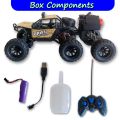 Toys World | Remote Car Control Rechargeable 1:18 Offroad Metal 6x6 Wheel Smoke Rock Crawler Monster Truck, 6WD, 2.4GHz, 6-Wheel Drive All-Terrain Remote Control Car Spray Rock Crawler High Speed Offroad Vehicle Toy For Kids ages 3+. 