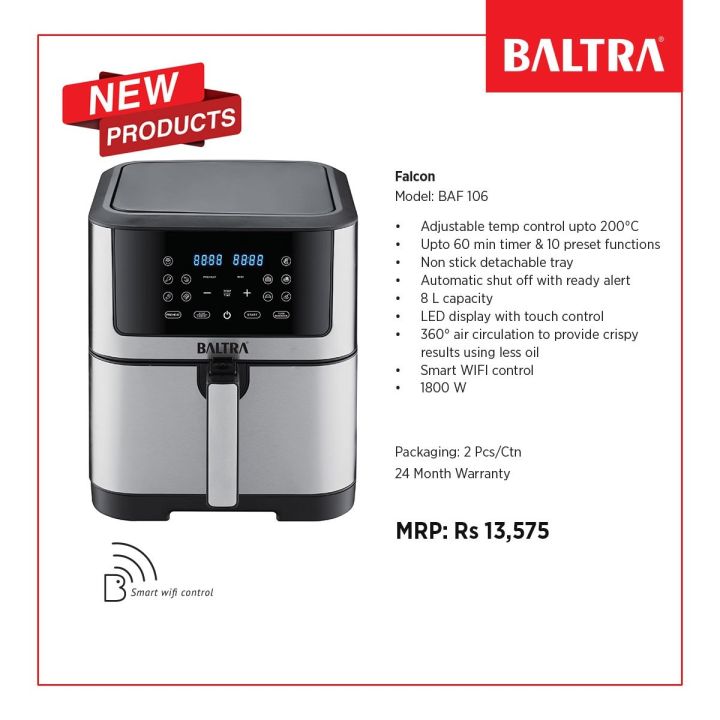 Baltra%20Air%20Fryer%20Falcon%208%20Liters%201800%20Watts%20BAF%20106%20-%20Image%203