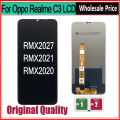 Original For Realme C3 Display LCD RMX2027 RMX2021 RMX2020 Touch Screen Frame Assembly Replacement For Realme C3 LCD. 