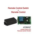 FORIDE 2X Universal 433 MHz AC 220V 1 Channel Remote Control Switch Mini Wireless Relay Receiver Module. 