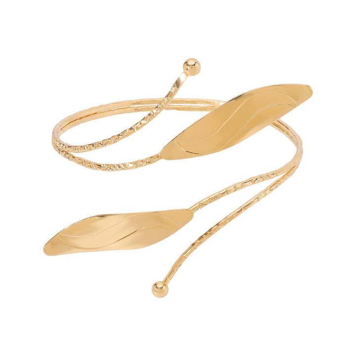 CARAT Adjustable Bracelet Boho Chic Adjustable Arm Cuff with Intricate Floral Design Perfect for Prom Parties Cosplay Anti-slip for Women