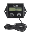 Engine Digital Display Tach Hour Meter Gauge Inductive Speedometer Car Stroke Tachometer Motorcycle Lawn Mower Black. 