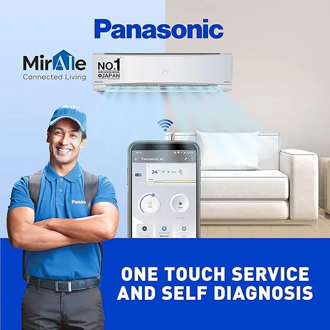 Panasonic%201%20ton%20Inverter%20Smart%20Wifi%20MirAIe%20AC%20CS/CU-KZ12ZKYW-8%20-%20Big%20Digital%20-%20Image%204