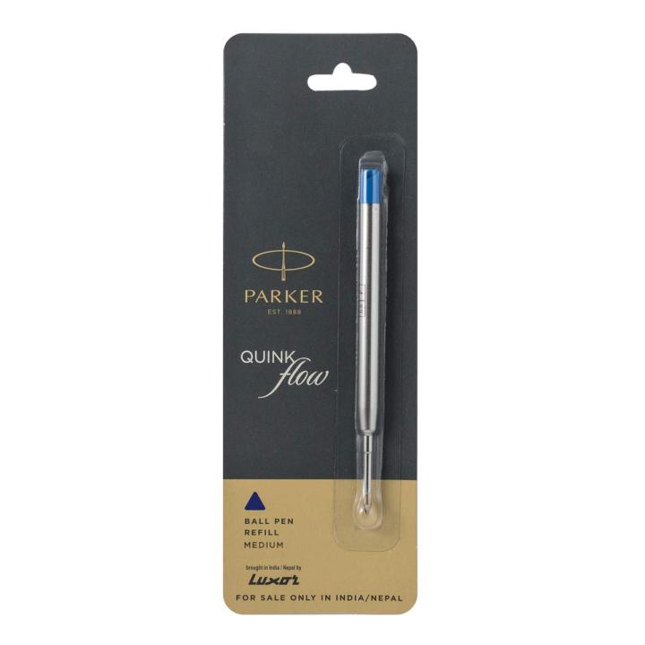 Parker Quink Flow Ball Pen Refill | Blue And Black Ink Color | Medium ...