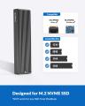 Orico M2Pv-C3 M.2 Nvme Ssd Enclosure (Not For Sata Ssd) Usb 3.1 Type C Gen 2 10Gbps External Ssd Enclosure Adapter. 