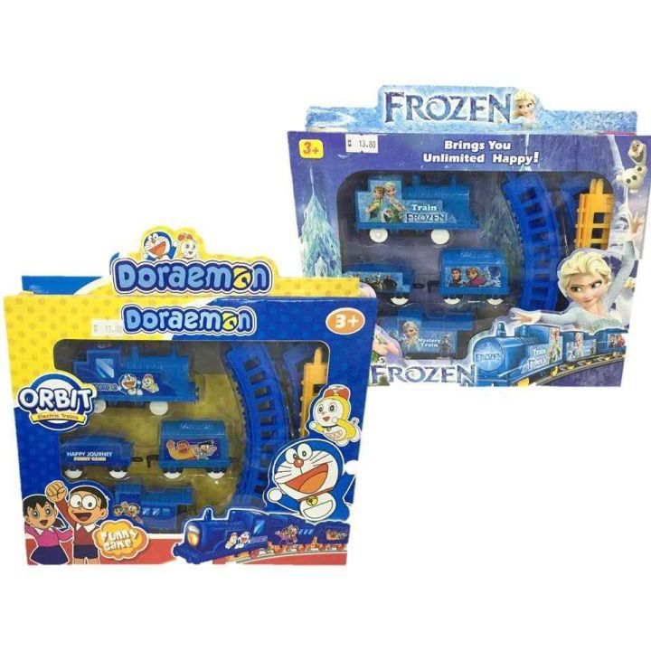 Electric Toy Train For Kids - Doremon Train Set