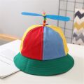 Boys Girls Windmill Cute Rainbow Sun Hat Fisherman Cap Beach Cap Kids Bucket Hat. 
