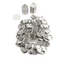 Metal Round Blank Badge Pin Button Maker Punch Press hine DIY Making Parts Consumables 100Sets 25/32/37/44/58MM. 