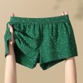 Fashion Solid Color Men's Cotton Underwear Spot Elastic Loose Boxers Men Breathable Baggy Boxer Briefs Men. 