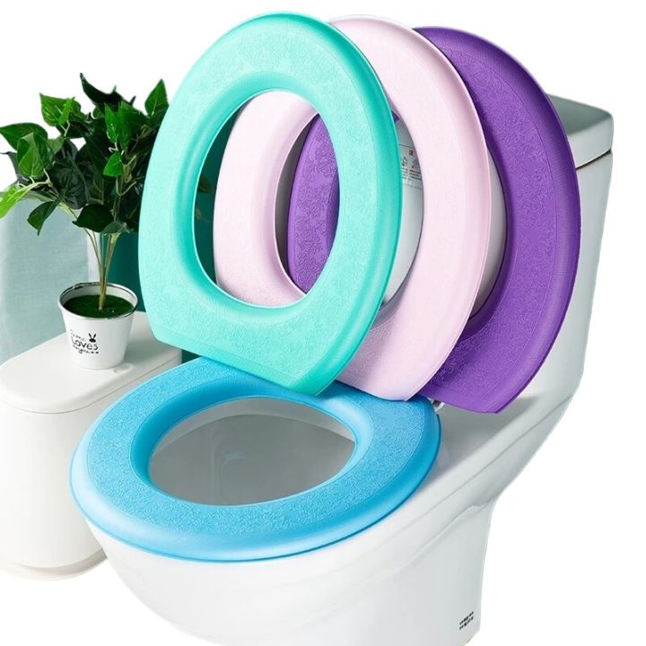 Warm And Waterproof Bathroom Toilet Seat Cover Pads Soft Thickened