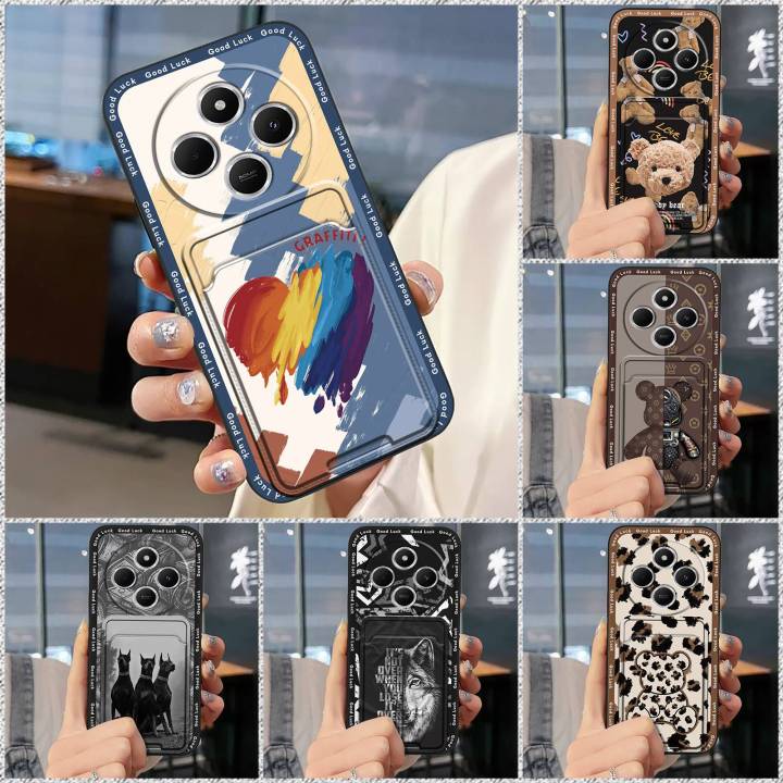 Cute%20Card%20slot%20Phone%20Case%20For%20Redmi%2014C%204G/14R%205G/A3%20Pro%204G/POCO%20C75%20TPU%20Shockproof%20protective%20Back%20Cover%20Silicone%20Cover%20-%20Image%205