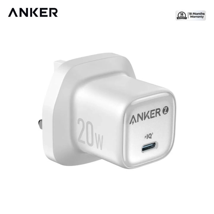 Anker 20W USB-C Port Fast Charger | 3-Pin Wall Charger