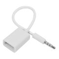 3.5mm Male AUX Audio Plug Jack To USB 2.0 Female Converter Cable Cord Car MP3 FOR Smartphone Cellphone Phones. 