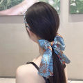 PTQ Retro Chain Headband Korean Style Satin Fabric Band Ribbon Braided Bow Knot Hoop Hair Accessories. 