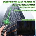 Long Range Laser Pointer 10000 Feet Visible Beam, Rechargable Green Laser Pointer High capacity for Night Astronomy Outdoor Camping Hunting and Hiking. 