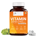 Osoaa Vitamin D3+K2+B12 for Men and Women, Plant based Lichen Vitamin D3, 120 tablets  (120 Tablets). 