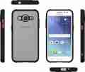 Samsung Galaxy J5 Bumper Mobile Case Cover  (Black, Matte Finish, Silicon). 