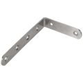 FORIDE 4X 125X75mm L Shape Stainless Steel Shelf Corner Brace Angle Bracket. 