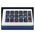 ARELENE For StreamDeck Visual Keyboard LCD Button 15 Keys Live Content Creation Controller Custom Button for /IOS (White). 