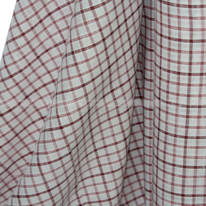 White/Maroon%20Checkered%20Unstitched%20Fabric%20For%20Shirt%20-%201%20Meter%20-%20Image%203