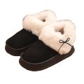 Fluffy Anti-freeze Plush Snow Boots Warm Thick Soles Flat Boot Non-slip Soft Outdoor Shoes for Winter. 
