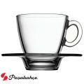 Pasabahce Espresso Cup With Saucer Set, Aqua,72 ml, Set of 6. 