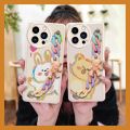 Anti-knock Back Cover Phone Case For iphone13 Pro Max Skin feel silicone Solid color Cartoon Waterproof Anti-fall cute. 
