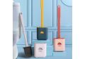 Silicone Toilet Brush,Toilet Bowl Brush and Holder Set with Small Brush for Deep Cleaning, Freestanding/Wall Mounted Toilet Brush Holder. 
