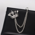 ANX Men Coat Brooch Chain /Fashion. 