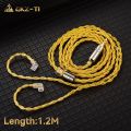 Sutuiying QKZ T1 Earphone Cable Original QDC Copper Silver-plated Upgrade Wire 3.5mm Wired Headphone For KZ ZSN PRO X ZS10 pro EDX TRN CCA. 