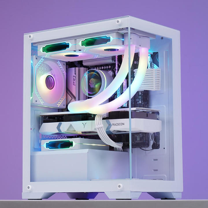 Prism White Gaming PC Case | Daraz.com.np