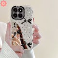 Doodle Wave Point Creative Cute Knot Case for Redmi Note 13 12 9 8 10 9s 11 Pro Redmi 13 9C NFC A3 13C 9A 10A 12 12C Max Poco X6 C65 M6 C55 Luxury Mirror Soft Case. 