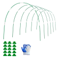 Garden Hoops for Raised Bed 6 Sets of 8FT Long Greenhouse Hoops Grow Tunnel, Rust-Free Fiberglass Support Hoops Frame. 