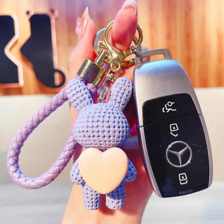 6%20Colors%20Little%20Bear%20Woven%20Wrist%20Strap%20Comfortable%20Feel%20Resin%20Alloy%20Key%20Chain%20Cute%20Keychain%20for%20Gifts%20For%20Girls%20Ins%20Key%20Hanging%20Rope%20Children'S%20-%20Image%206