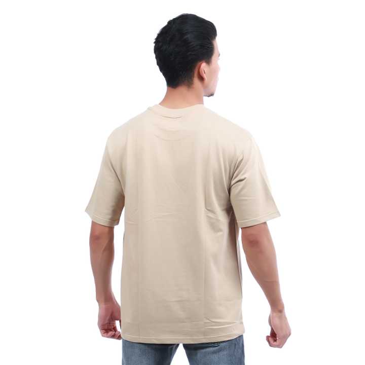 Beige%20Color%20Cotton%20Round%20Neck%20Half%20Sleeve%20Plain%20T-Shirt%20For%20Men%20-%20Image%206