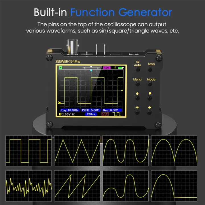 Handheld Digital Oscilloscope Built-in Function Generator,40MSa/S ...