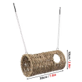 Spreeshop Grass Hammock Play Tunnel Hanging Bed House for Pet Rat Hamster Pet Bird Nest House Bed Parrot Seagrass Rattan Houses. 