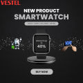Vestel Zazz  ZL99J Smartwatch: 2.01" IPS Display | IP68 Waterproof | Black Color | BT calling | 100+ Sports mode | 7-8 days battery backup | Universal Compatibility. 
