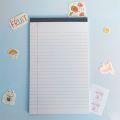 Memo Pad Tearable Legal Pad 50 Pages Ink-proof Writing Sheet Paper Thick Notepad Lined Paper Scribbling Book. 