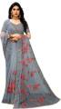 Fabdale Red Embroidered Net Bollywood Saree | Party & Festive Wear (PATL-001). 