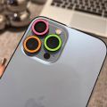 Luminous Camera Lens Protector For iPhone 15 Pro Max 15 Plus Ceramic Lens Ring Case Glass for iPhone 13 Pro Max 14 Pro Max Film. 