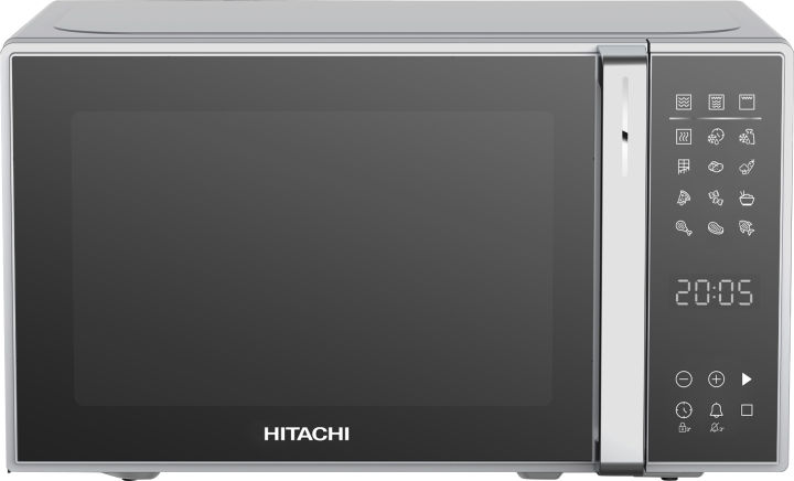 Hitachi HMR-DG2012 Digital 20L Solo Microwave Series, 2-in-1 Grill Microwave, 1000W Grill Power, 10 Auto Cook Menus, Defrost by Time & Weight, Mirror Glass Door – 1 Year Warranty