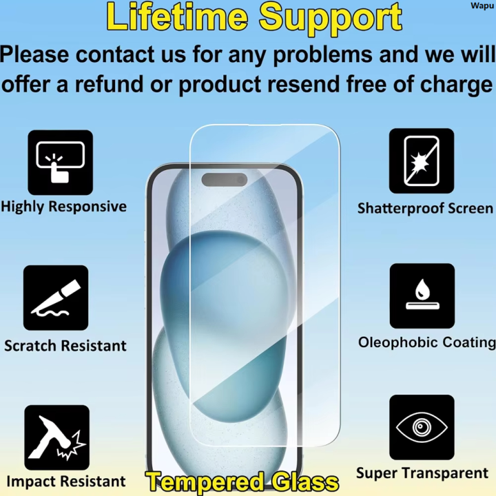 WapuFashion New style>New style Screen Protector For iPhone 15 16 Pro